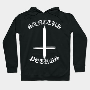 Saint Peter Upside Down Cross Gothic Pocket Hoodie